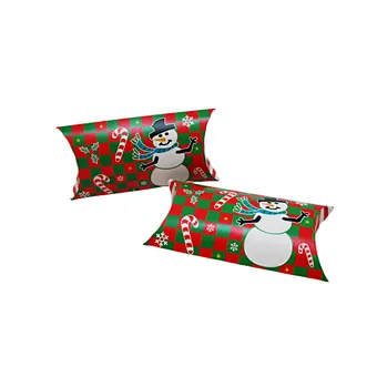 Wholesale Customized Christmas Gift Packaging Small Pillow Favors Paper Box