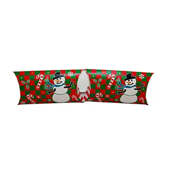 Wholesale Customized Christmas Gift Packaging Small Pillow Favors Paper Box